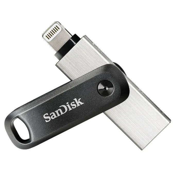 Flash disk SanDisk iXpand Flash Drive Go, USB 3.2 Gen 1 (USB 3.0), USB-A a Lightning,