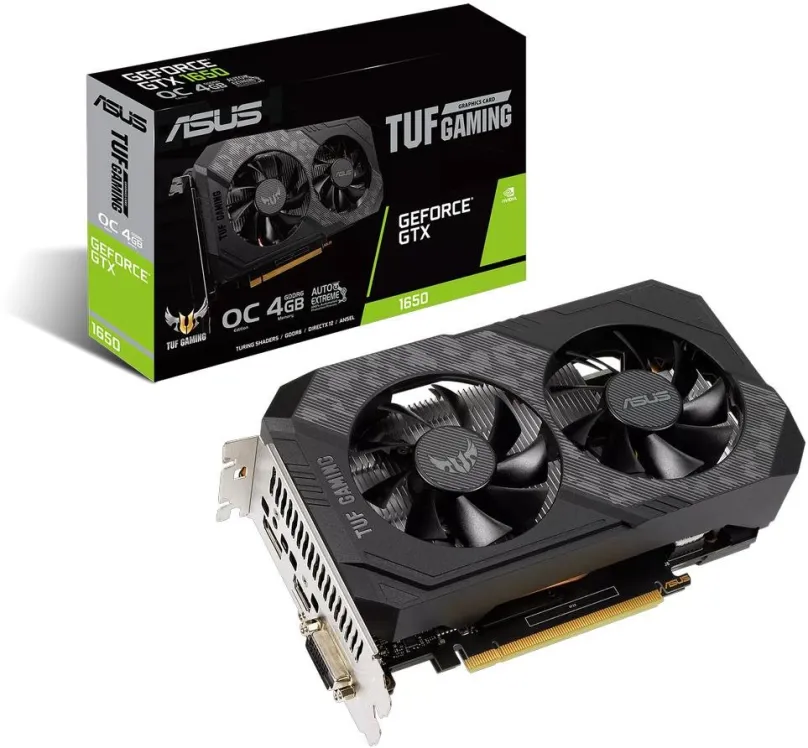 Grafická karta ASUS TUF GAMING GeForce GTX 1650 O4GD6 P V2