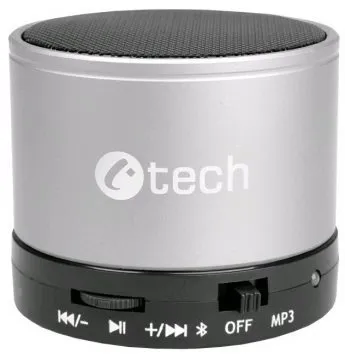 Bluetooth reproduktor C-TECH SPK-04S, aktívny, Bluetooth, mikrofón, výdrž batérie 3 h