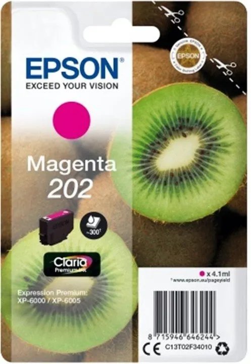 Cartridge Epson 202 Claria Premium purpurová, pre tlačiareň Epson Expression Premium XP-60