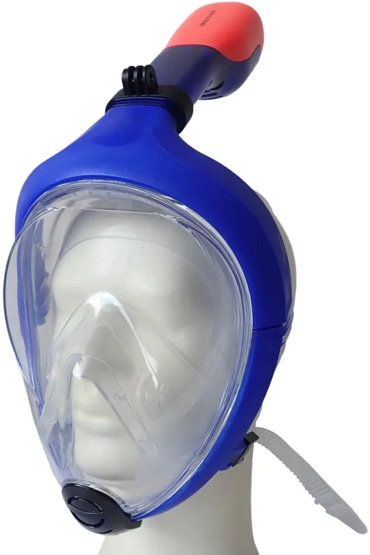 Šnorchlovacia maska Celotvárová potápačská maska senior, modrá
