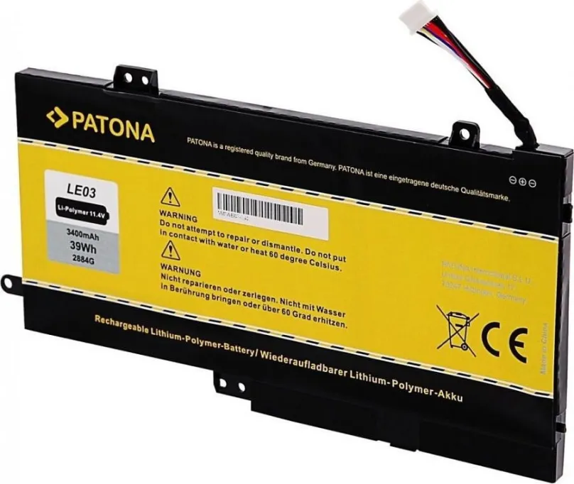 Batéria do notebooku Patona pre HP Envy x360 m6 3400mAh Li-Pol 11,4 V LE03XL