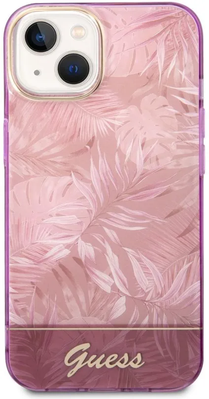 Kryt na mobil Guess PC/TPU Jungle Zadný Kryt pre iPhone 14 Plus Pink