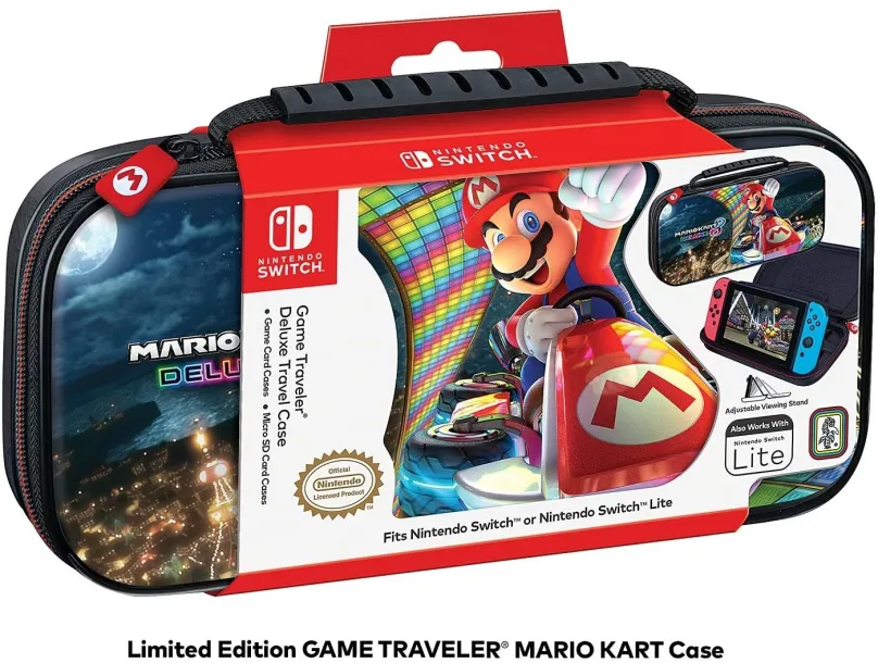 Obal na Nintendo Switch BigBen Official Travel Case Mario Kart modrý - Nintendo Switch