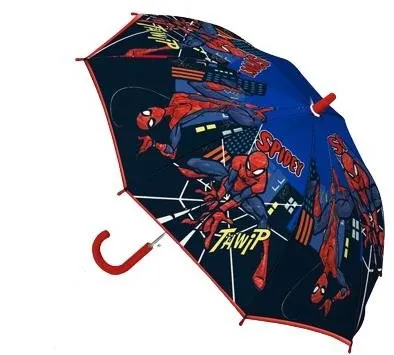 Detský dáždnik Siva dáždnik SpiderMan modročierny