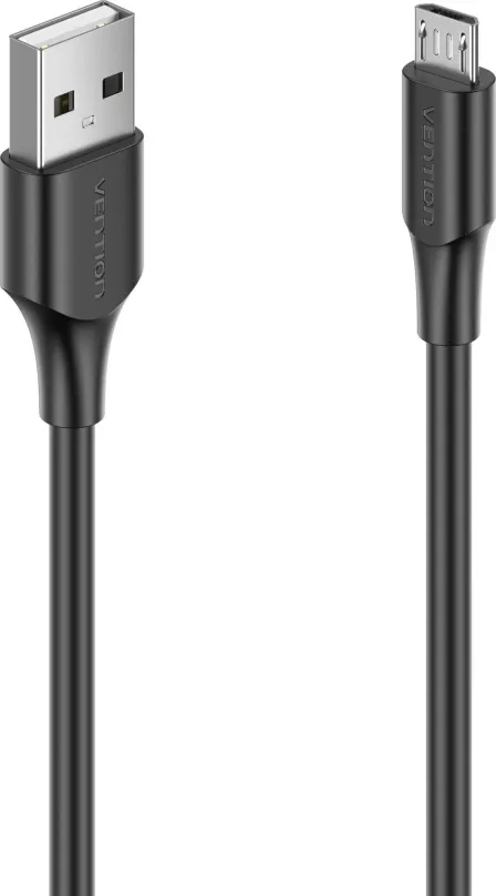 Dátový kábel Vention USB 2.0 to micro USB 2A Cable 0.25 Black