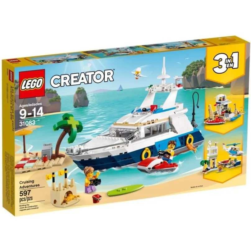 Stavebnica LEGO Creator 31083 Dobrodružná plavba, pre chlapcov, odporúčaný vek od 9 rokov,