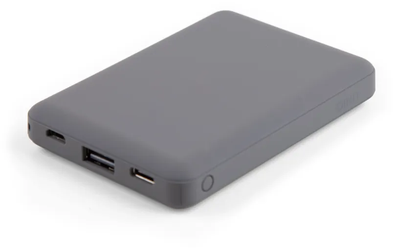 PowerBank Uniq fuel Mini 8000mAh USB-C PD Pocket Power Bank Ash šedá