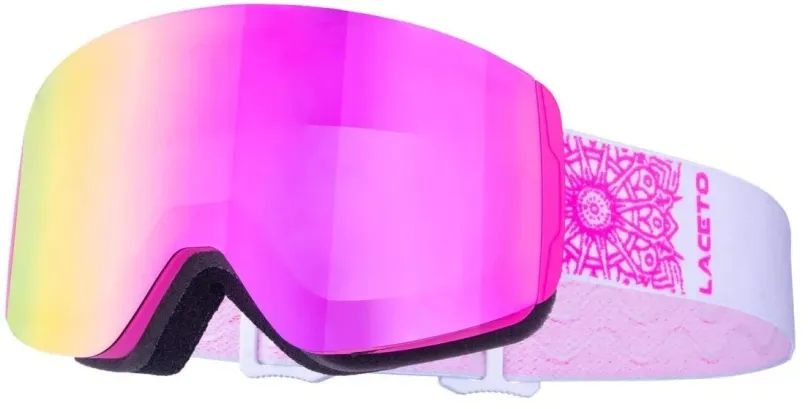 Lyžiarske okuliare Laceto Snowdrift, ružové
