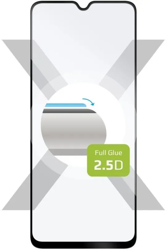 Ochranné sklo FIXED FullGlue-Cover pre Xiaomi Redmi 12C čierne