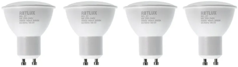 LED žiarovka RETLUX REL 27 LED GU10 4x5W