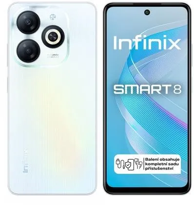 Mobilný telefón Infinix Smart 8 3GB/64GB biely