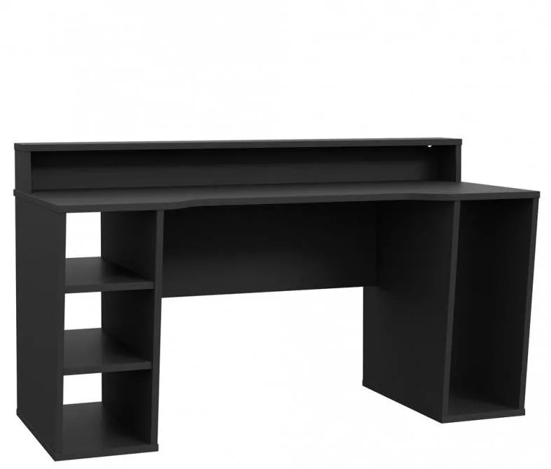 Herný stôl Najlacnejší nábytok Herný stôl Rolwal typ 1, čierny mat