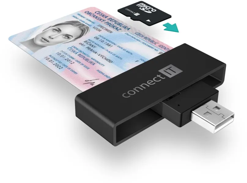 Čítačka eObčianok CONNECT IT USB čítačka eObčianok a čipových kariet