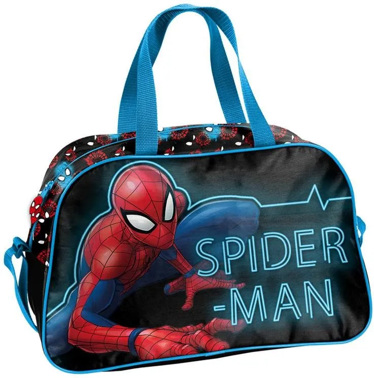 Taška cez rameno PASO Spiderman, Modrá