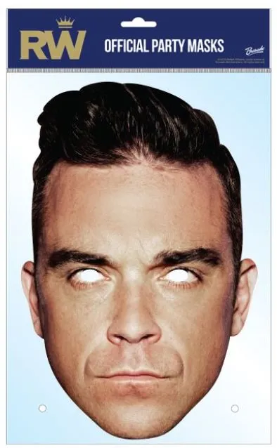 Karnevalová maska Robbie Williams official - maska celebrít