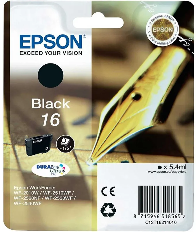 Cartridge Epson T1621 čierna