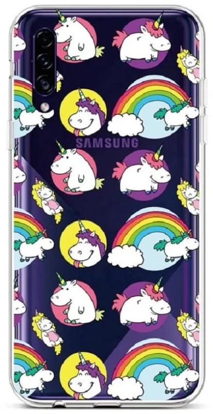 Kryt na mobil TopQ Samsung A30s silikón Chunky Unicorns 45305