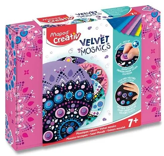 Kreatívna sada MAPED Velvet Mosaics - Pastel kreatívna sada