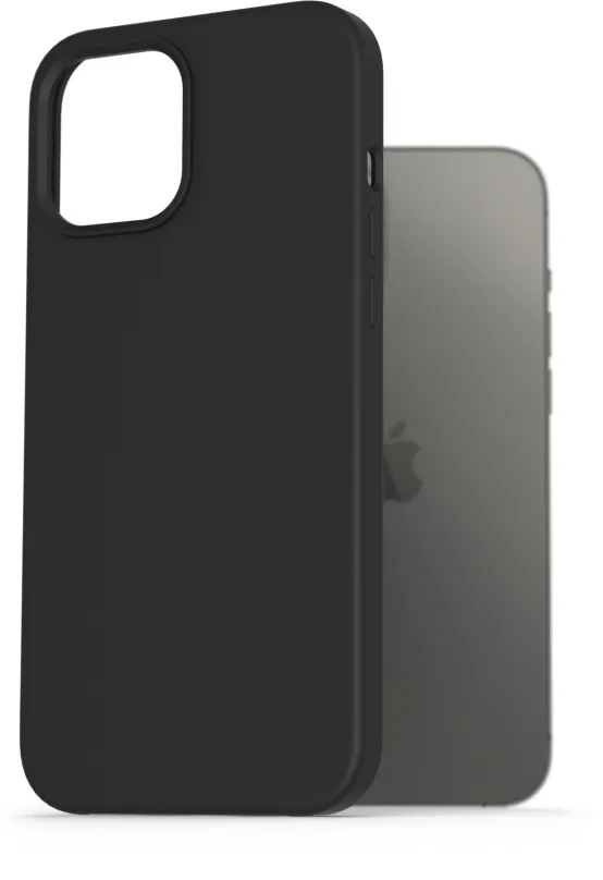 Kryt na mobil AlzaGuard Premium Liquid Silicone Case pre iPhone 12 Pro Max čierne