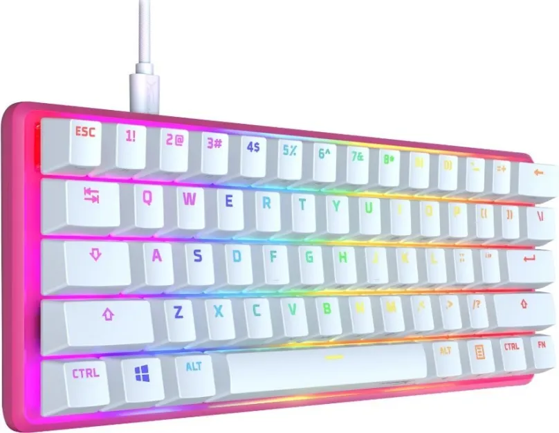 Herná klávesnica HyperX Alloy Origins 60 Pink - US
