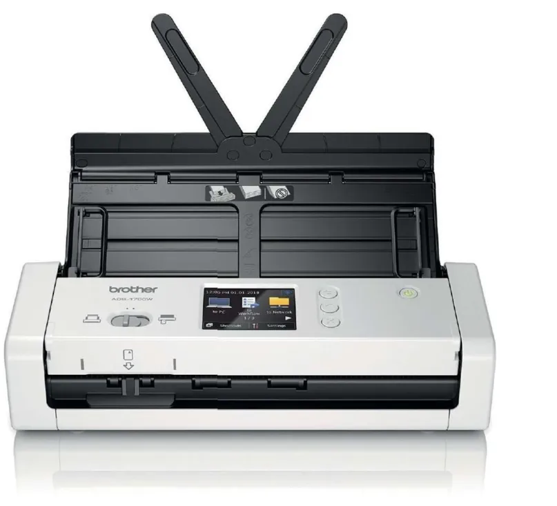 Skener Brother ADS-1700W, A4, stolný, prieťahový a dokumentový skener, s podávačom, ADF, o
