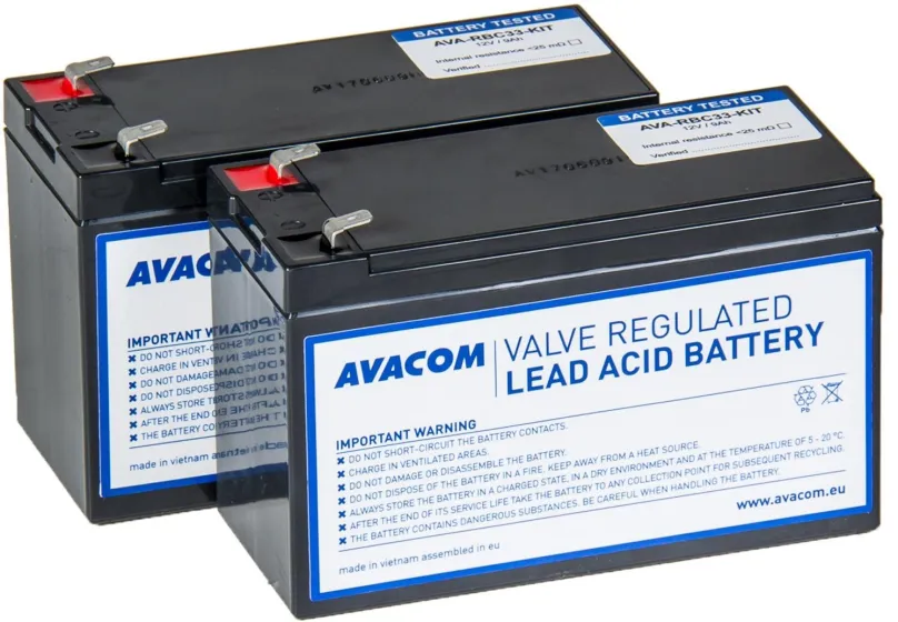 Batéria pre záložné zdroje Avacom batériový kit pre renováciu RBC33 (2ks batérií)
