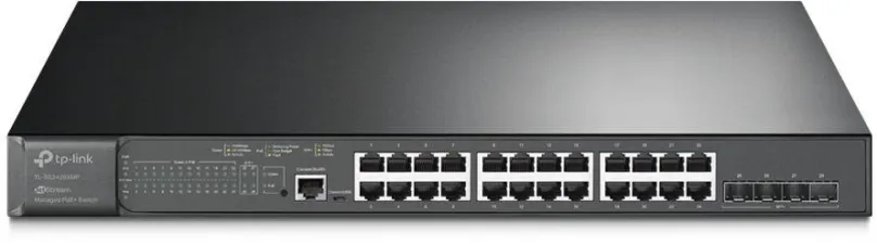 Switch TP-Link TL-SG3428XMP, Omada SDN, do čajky, 24x RJ-45, 4x SFP, cloud platforma, DHCP