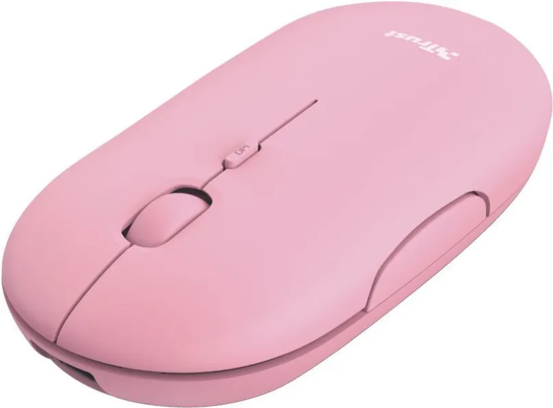 Myš Trust Puck Wireless BT Silent Mouse, ružová