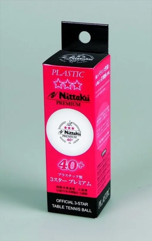 Loptičky na stolný tenis Nittaku Premium *** 40+ (3ks)