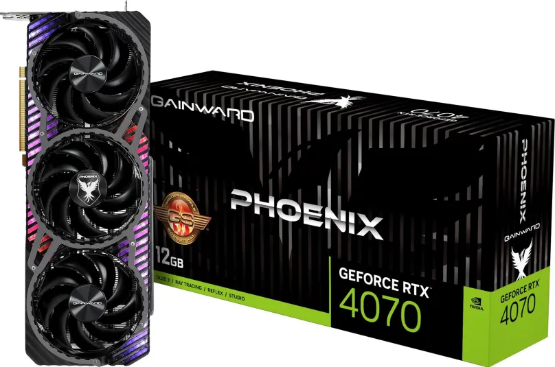 Grafická karta GAINWARD GeForce RTX 4070 Phoenix GS 12GB, 12 GB GDDR6X (21000 MHz), NVIDI