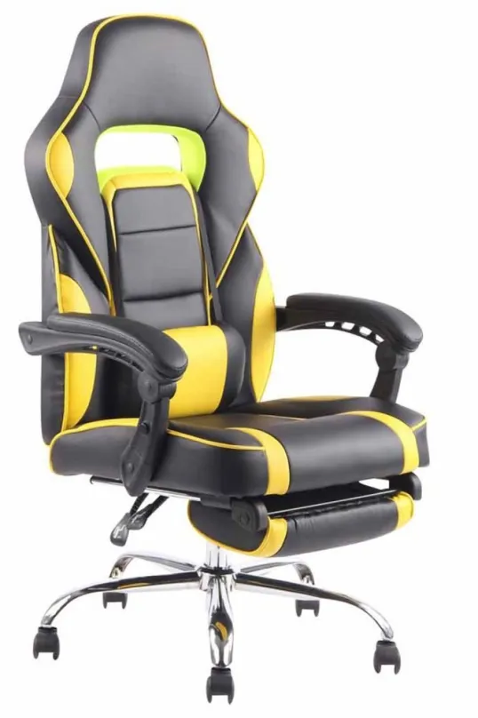 Kancelárska stolička BHM GERMANY Fatis čierno-žltá