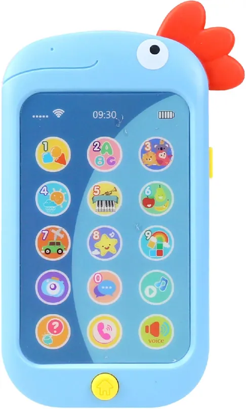 Interaktívna hračka Aga4Kids Detský telefón Kohút, modrý