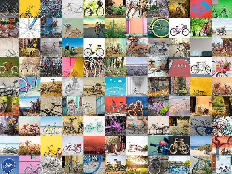 RAVENSBURGER Puzzle 99 bicyklov 1500 dielikov