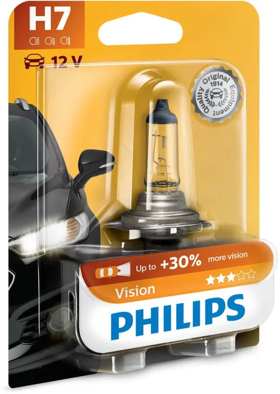 Autožiarovka PHILIPS H7 Vision 1 ks blister