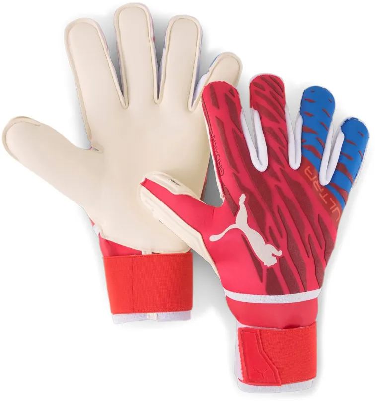 Brankárske rukavice Puma Ultra Protect 1 RC červená/biela veľ. 8,5