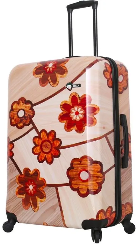 Cestovný kufor MIA TORO M1355 Ricci Wood Mozaic Flowers L
