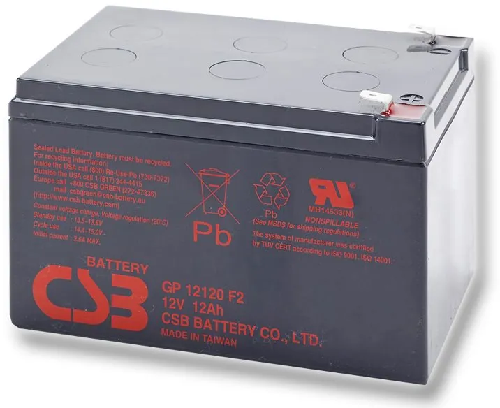 Batérie pre záložné zdroje CSB GP12120 F2, 12V, 12Ah