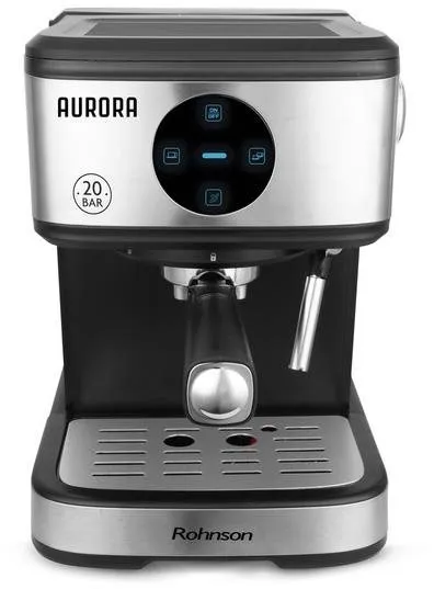 Pákový kávovar Rohnson R-988 Aurora, tlak 20 bar, objem nádržky na vodu 1,2 l, automatic