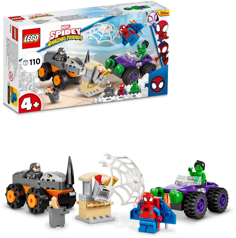 LEGO stavebnica LEGO® Marvel 10782 Hulk vs. Rhino – súboj džípov