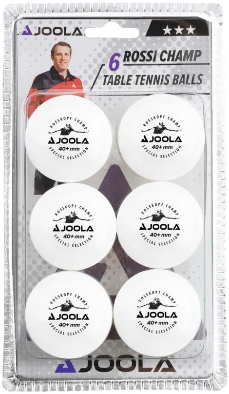 Loptičky na stolný tenis Joola Rossi Champ 6ks biele