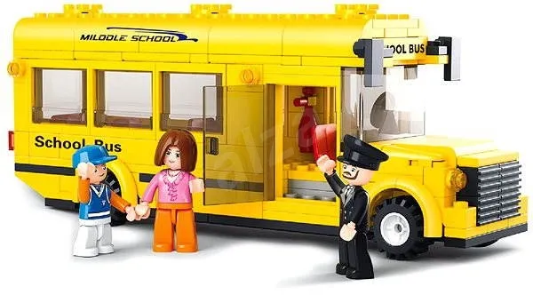 Sluban stavebnice Školský autobus, 218 dielikov (kompatibilný s LEGO)
