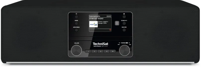 Rádio TechniSat DIGITRADIO 380 IR, black, internetové, prenosné, DAB+, FM a RDS tuner s