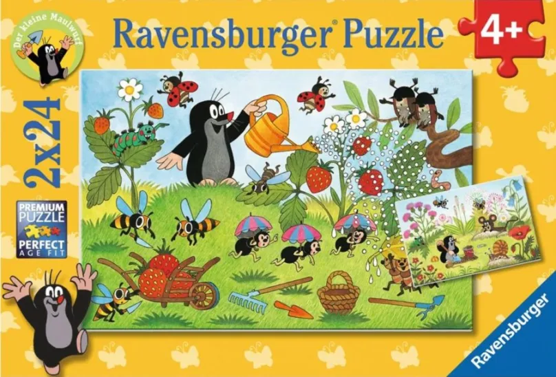 RAVENSBURGER Puzzle Krtko na záhradke 2x24 dielikov