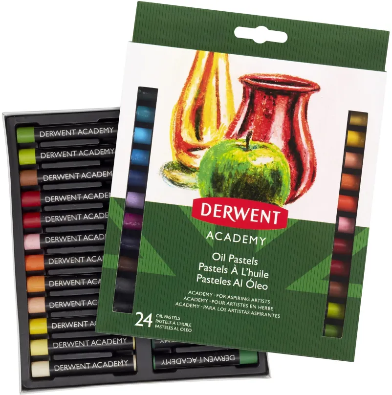 Olejové pastely DERWENT Academy Oil Pastel set 24 farieb