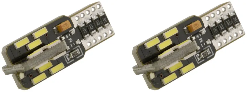 LED autožiarovka COMPASS Žiarovka 24 LED 12V T10 NEW-CAN-BUS biela 2ks