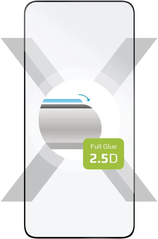Ochranné sklo FIXED FullGlue-Cover pre Samsung Galaxy S22 5G/S23 s podporou čítačky v displeji čiernej