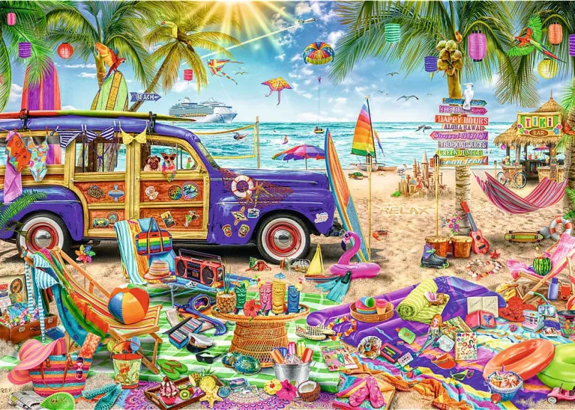 Puzzle Trefl Puzzle Tropická dovolenka 2000 dielikov