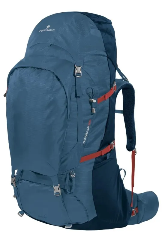 Turistický batoh Ferrino Transalp 100 2022 blue, unisex prevedenie, rozmery 80 x 41 x 34 c