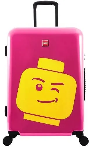 Cestovný kufor LEGO Luggage ColourBox Minifigure Head 24" - Berry